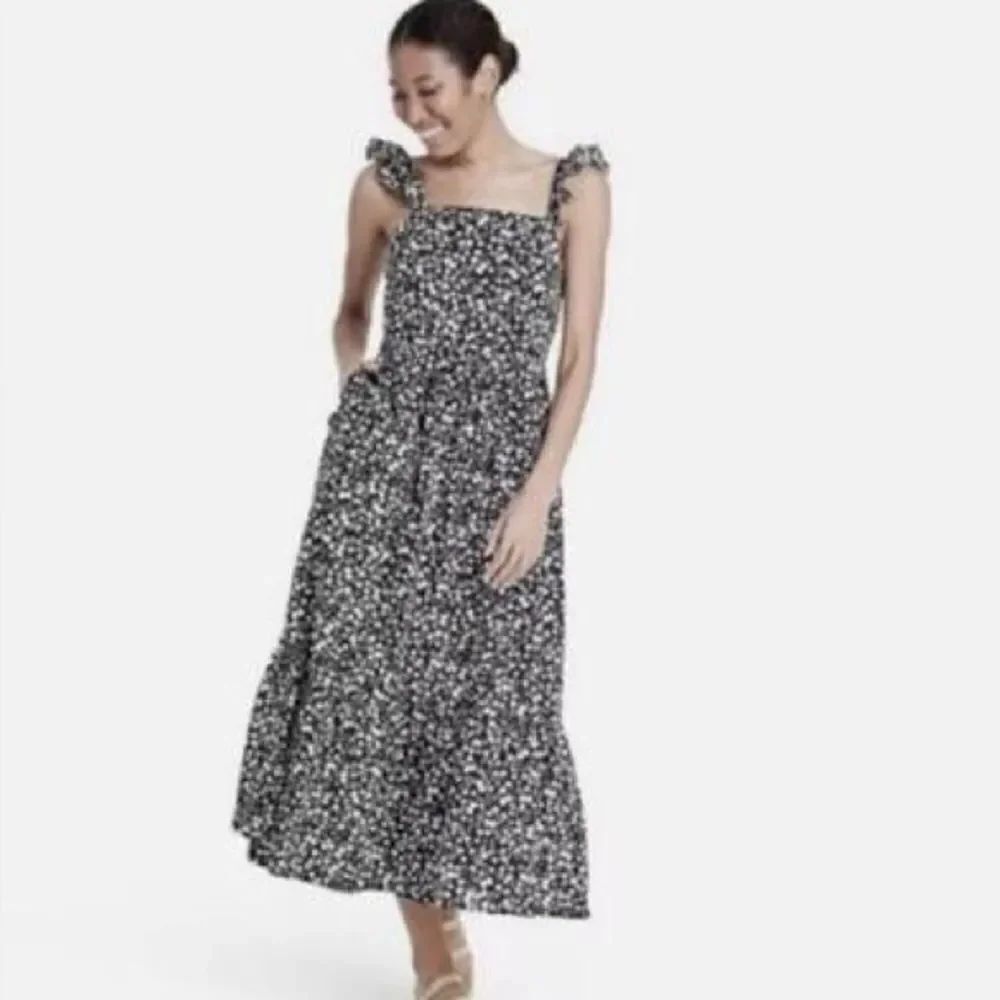 Rixo for Target Floral Ruffle Strap Maxi Dres